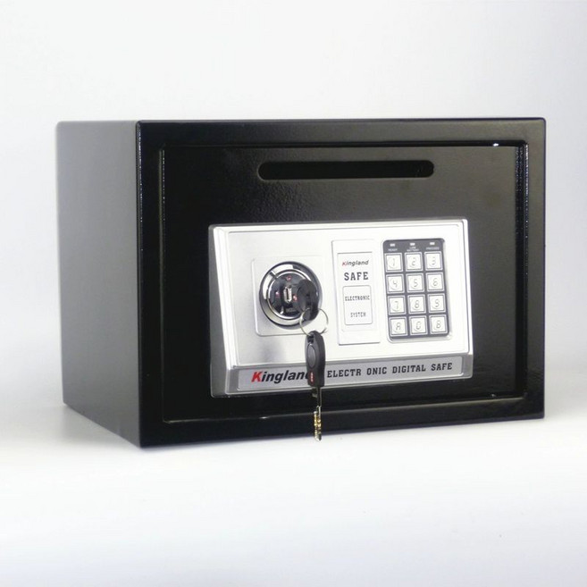 대형 금고 지폐투입 사무실 기부함 은행 돈통 골드 상단 투입식 세이프박스, 블랙 탑 투입 지문 지문+본체잠금