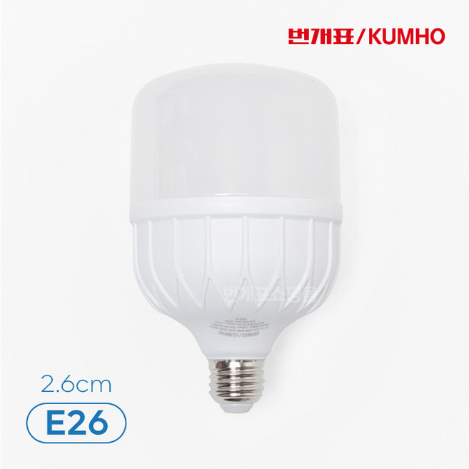 번개표 LED 고와트 전구 30W(E26), 전구색, 1개