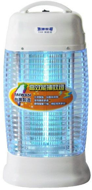 A-Q小家電 惠騰15W捕蚊燈 台灣製造 高效率15W燈管 FR-1588A, 2台組, FR-1588A-2