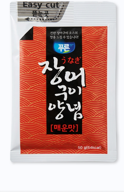 푸른식품 장어구이 소스 매운 맛, 50g, 10개