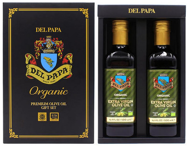 델파파 유기농 올리브유 2호 선물세트, 1세트, 500ml