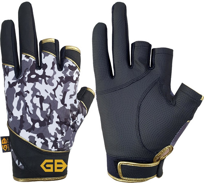 GB-F1011 라이프 골든 글러브 춘추용 까모 사계절 GB낚시장갑, 차콜 LL