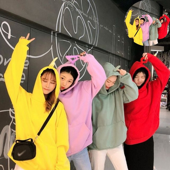 텔레토비티 텔레토비 후드티 루즈핏 보라돌이 뚜비 나나 뽀 M~2XL