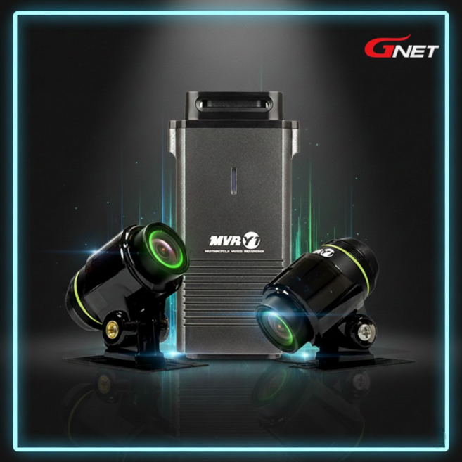 지넷 오토바이 블랙박스 바이크 방수 MVR Y1 2채널 FHD 스마트폰 연동, 단품, 32GB