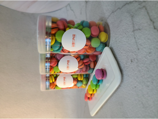 미니마카롱 600ml 씨리얼 우유말먹 초코 어린이집 답례품 한입간식 홈베이킹 학원, 160g, 1개