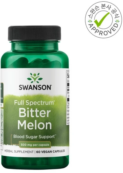 스완슨 풀 스펙트럼 여주 500mg 60캡슐, 1개, 60정 - 쿠팡