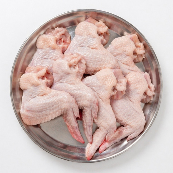 수입산 냉동 닭날개 통날개 윙 봉 대형 점보, 6개, 2kg