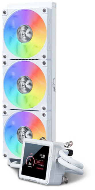 발키리 B360-GT LCD ARGB CPU수랭쿨러 화이트, 1개, 선택하세요