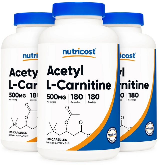 뉴트리코스트 아세틸 L-카르니틴 500mg 180캡슐, 180정, 3개 - 쿠팡