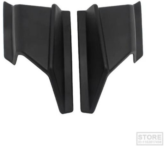 오토바이 윙렛 오토바이 프론트 사이드 스포일러 모토 크로스 윙 프로텍터 혼다 adv150 adv 150 2019 2020 오토바이 부품, 검은색, 01 Black