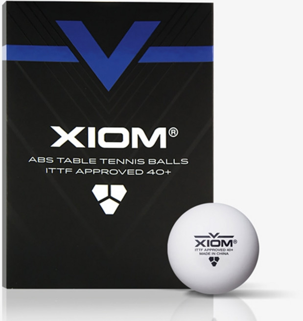 엑시옴 탁구공 V ABS 시합구 6개입, 화이트, 1세트