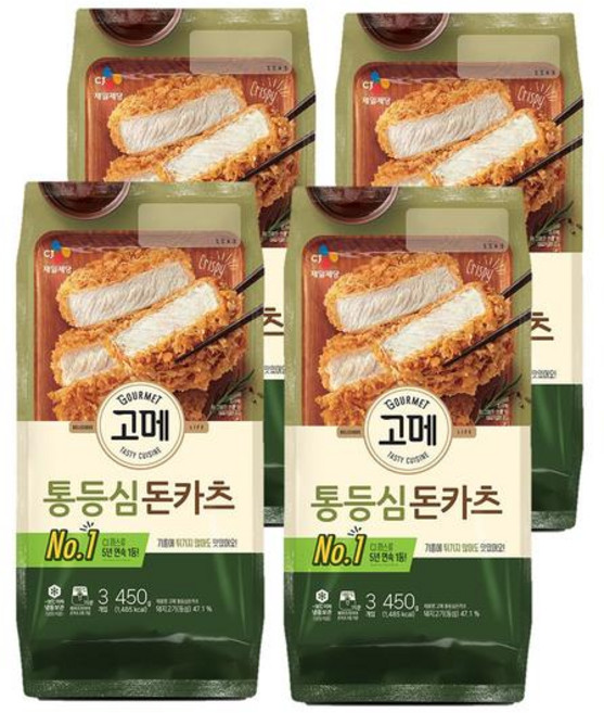 고메 돈카츠 골라담기450g x 4(통등심돈카츠 450g x 4), 450g, 4개