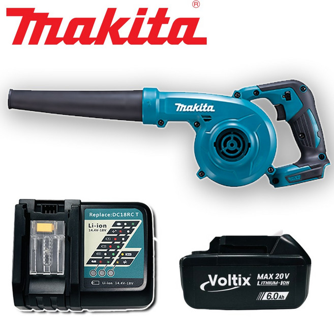 마끼다 송풍기 DUB185Z 18V 20Vmax 6.0Ah 호환 볼틱스 배터리1개 세트 충전 무선송풍기 전동 낙엽 세차 에어건, 1세트