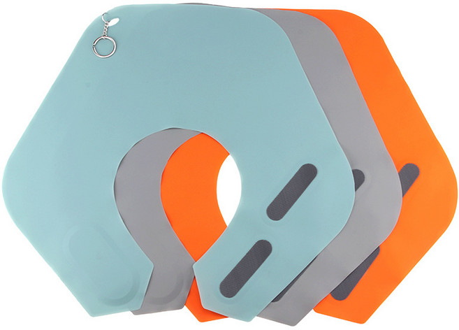 미용실 실리콘넥셔터 넥커브 어깨패드, 1개