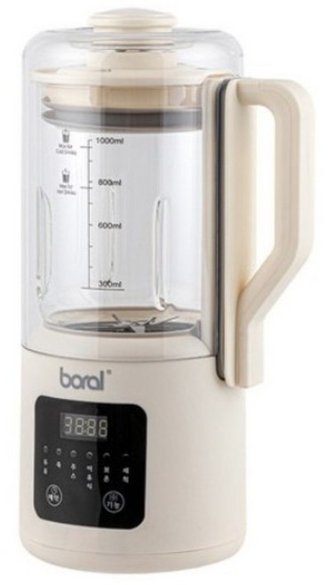 보랄 대용량 글라스 두유제조기 1L HNZ-S604MK, 1개