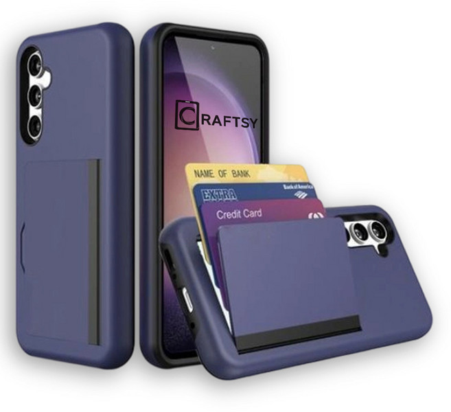 Craftsy 삼성 S21/S22/S23/S24/S25 시리즈 폰케이스 카드지갑 3장수납 케이스