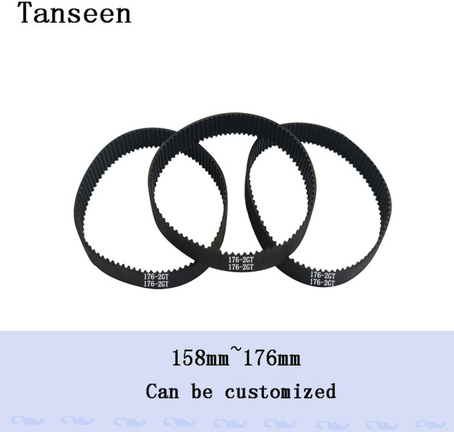 1PC 판매 2GT 변속기 벨트 GT2 고무 158MM 160MM 162MM 164MM 166MM 168MM 170MM 172MM 174MM 176MM 타이밍, 1 개, 3.5mm, 1개