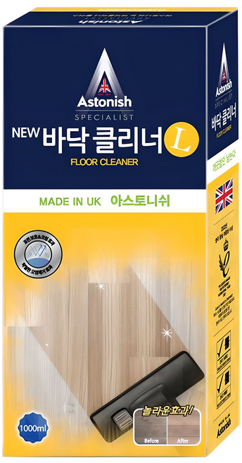 아스토니쉬 바닥 클리너 시트러스 L, 1L, 1개