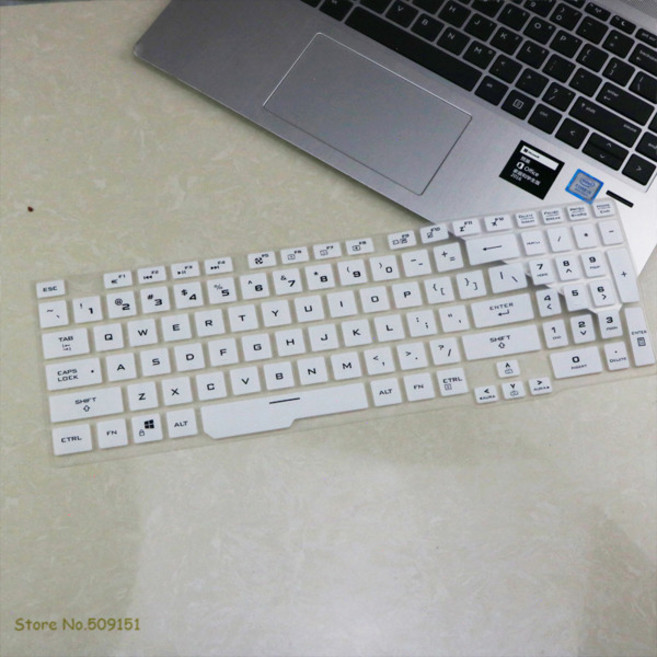 호환 노트북 키보드 커버 프로텍터 ASUS TUF 게이밍 F15 fx506qm fx506i FX506LI FX506HE FX506HC FX506IC A15 FA506IC FA50, [04] White, 한개옵션1