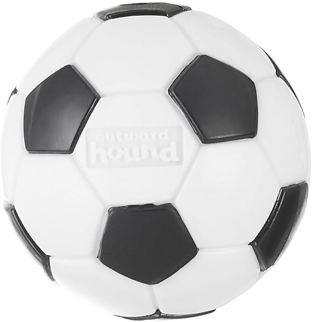 Outward Hound by Planet Dog Sport Ballz 테니스 공 간식 디스펜싱 페치 볼 강아지 장난감, 축구공, 1개