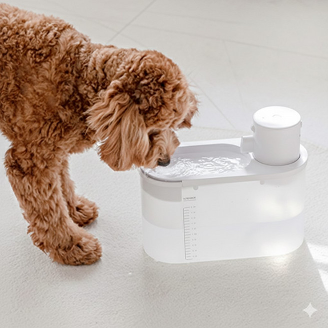 울트라웨이브 강아지 고양이 무선 자동급수기 UVC 99.9% 살균, 1개