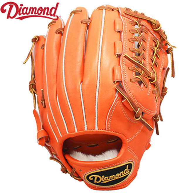 다이아몬드 프로크라운 1등급 투수올라운드 글러브 오렌지 11.75인치 12인치 PC-006 PC-011 2종, 1개
