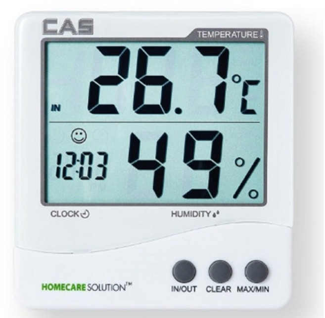 카스 온습도계 TE-201 실내 실외측정, 단품, 1개