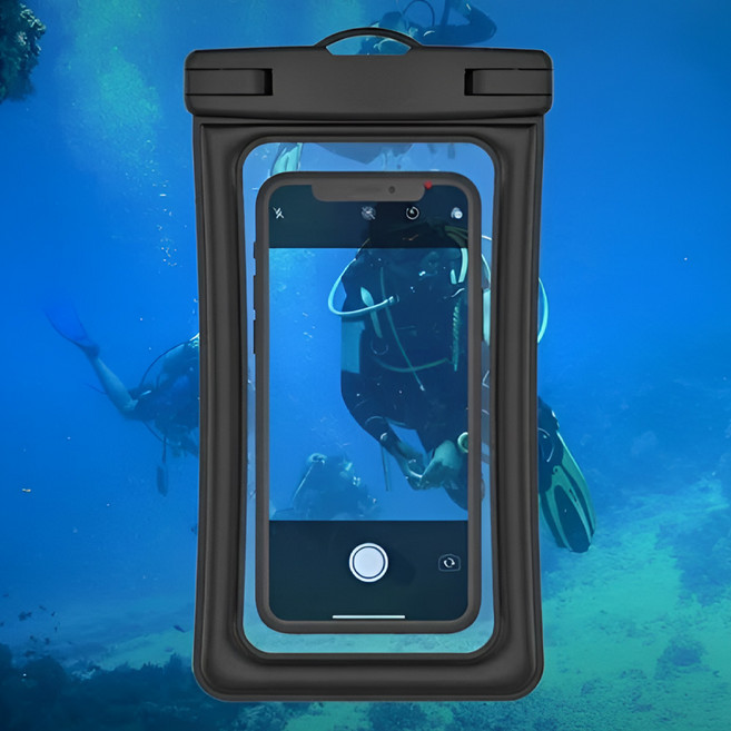 쉬핑 휴대폰 스마트폰 방수팩 가방 방수케이스, 1개, MASE 블랙