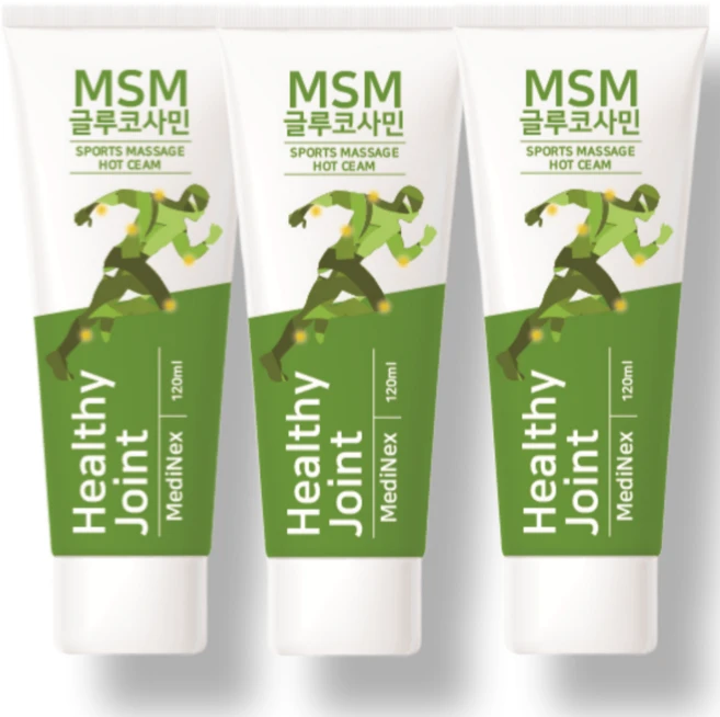 바르는파스 유황 글루코사민 크림 msm 바디 스포츠 마사지 로션 겔 젤 무릎 다리 허리 어깨 발목 CLUCOSAMINE CREAM 3개 - 쿠팡
