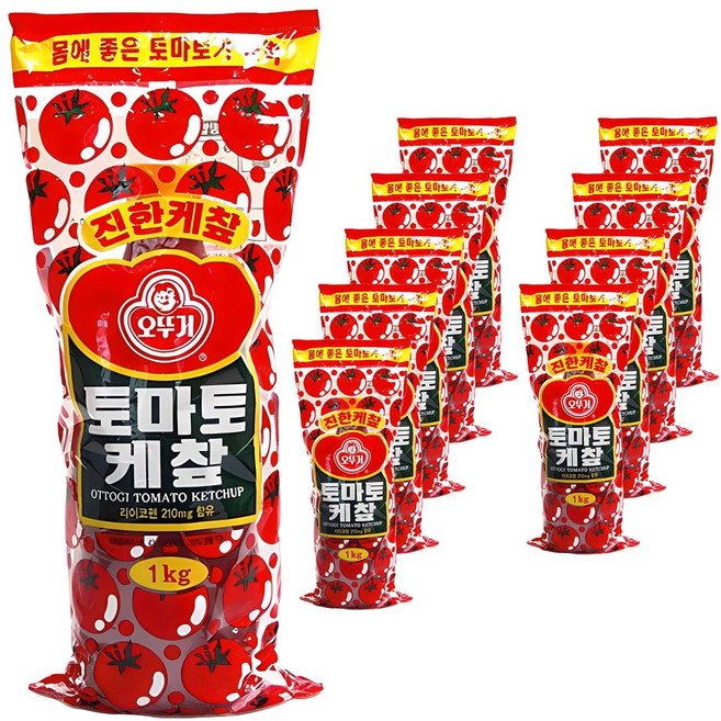오뚜기 토마토 케찹, 10개, 1kg
