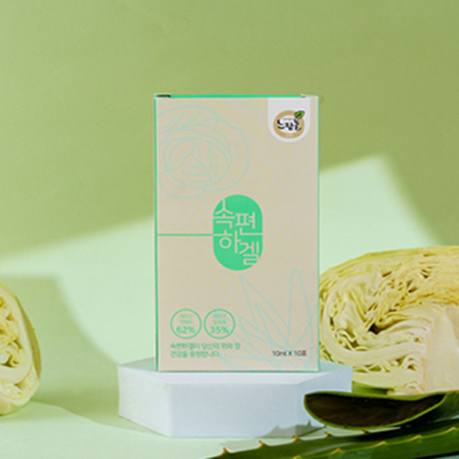 제주 푸른들 속편하겔 알로에 양배추 차 10ml*10포, 10개