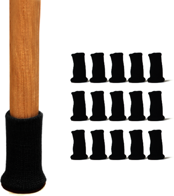 키에코베 니트 실리콘 의자양말, 블랙, 16개