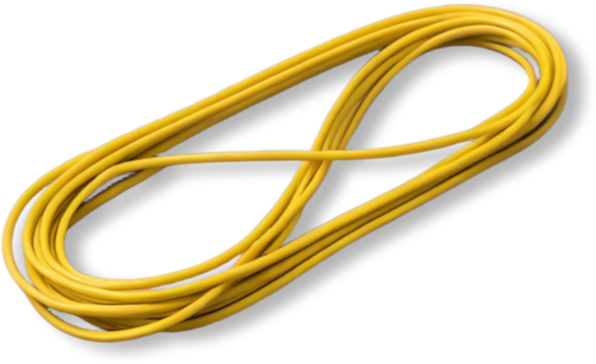 이음모음 국산 둥근 칼라 고무줄 3M, 1세트, 옐로우
