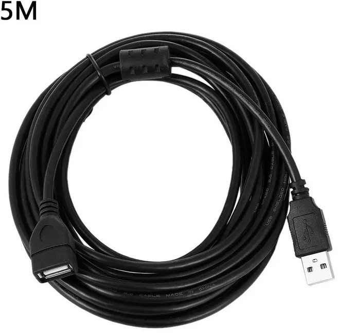 충전기 와이어 USB 2.0 블랙 A 암 데이터 동기화 익스텐션 케이블 코드 0.6M, 04 5M