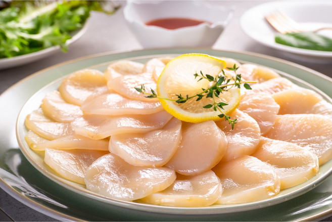 장흥 생물 키조개 관자슬라이스 최상품 손질관자 장흥삼합키조개, 생물 관자 슬라이스 500g(3-4인분), 1개