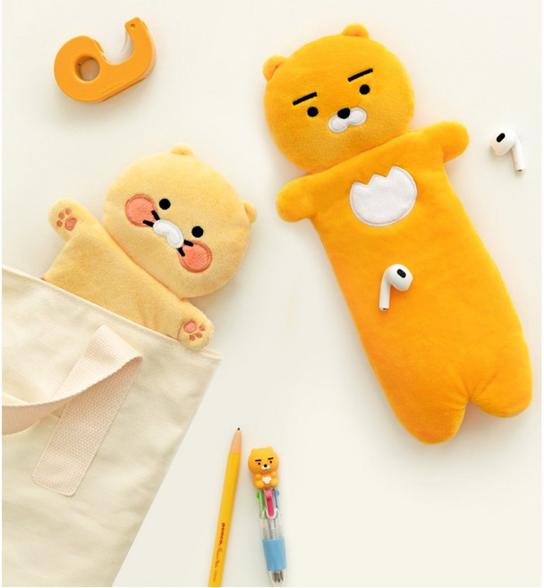 카카오프렌즈 KF 납작 인형 필통, 1개, 춘식이