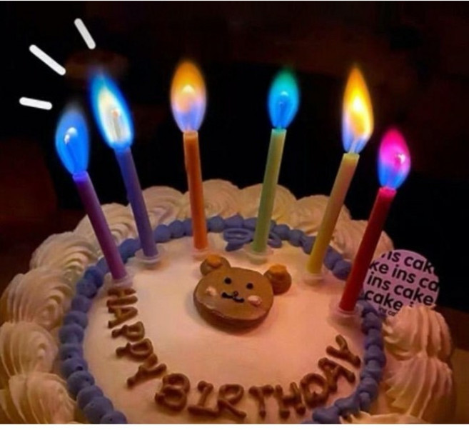 나혼자산다 화사선물 김광규 무지개초 불꽃초 특이한 생일 파티 초 컬러 케이크 레인보우 캔들 오색찬란 촛불 양초 특이한생일초 집들이, 1세트