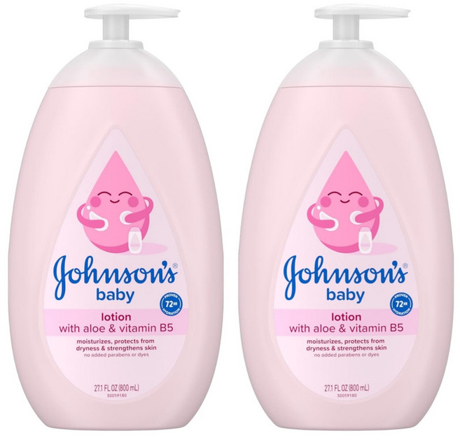 Johnsons 존슨즈 베이비 로션 알로에 & 비타민 B5 미국 직배송 800ml 2개