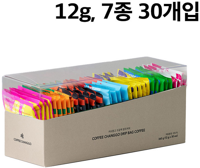 커피창고 드립백 커피 7종 12g 30개입, 60개