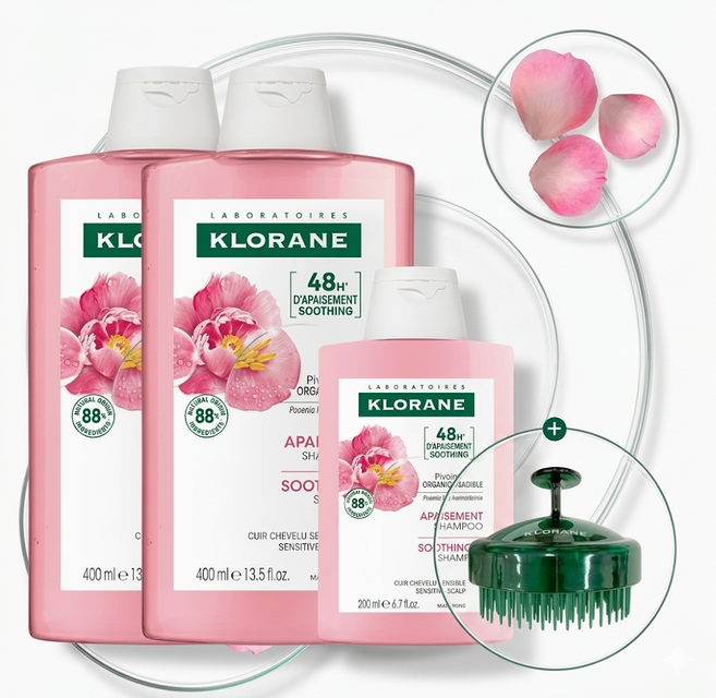 라운지전용 클로란 피오니 샴푸 400ml 2개 + 100ml (민감두피&두피진정)