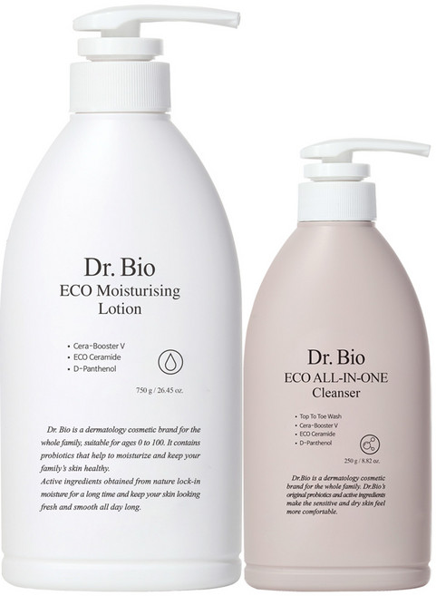 닥터바이오 에코 페이스 앤 바디로션 750g + 올인원 바디워시 250g, 1개