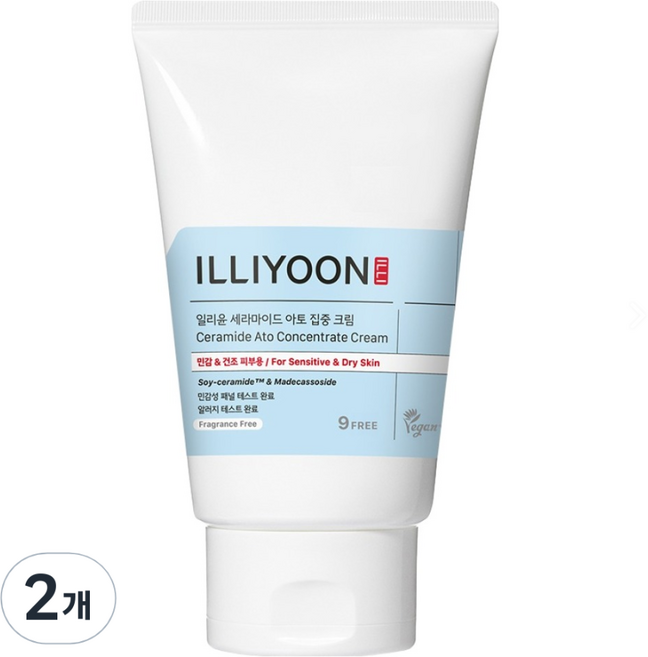 일리윤 세라마이드 아토 집중 크림 무향, 200ml, 2개