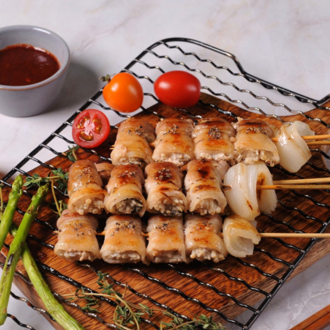 캠핑 모듬 꼬치 염통꼬치 닭꼬치 파닭꼬치 꼬치구이 세트, 1개, 300g