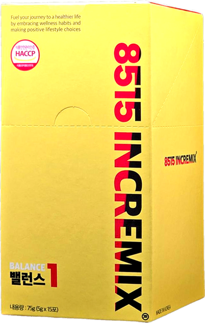 대사유산균 밸런스1 8515 INCREMIX 75g (5g X 15포), 15개, 1회분