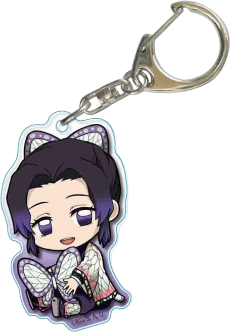 <귀멸의 칼날> 캐릭터 아크릴 키링/키체인/열쇠고리 허깅SD 14종, G-003642. 코쵸우 시노부, G-003642. 코쵸우 시노부