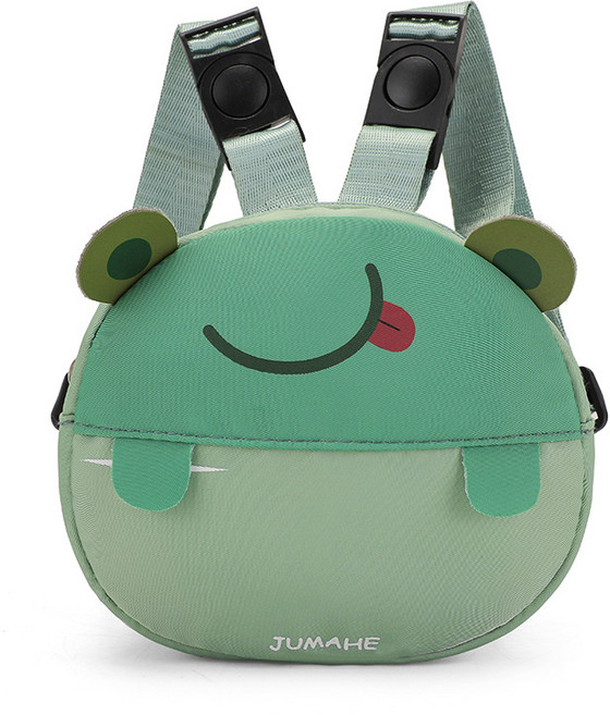 HANTAO 강아지 입체애니멀 하네스 반려동물 백팩, 개구리, 1개