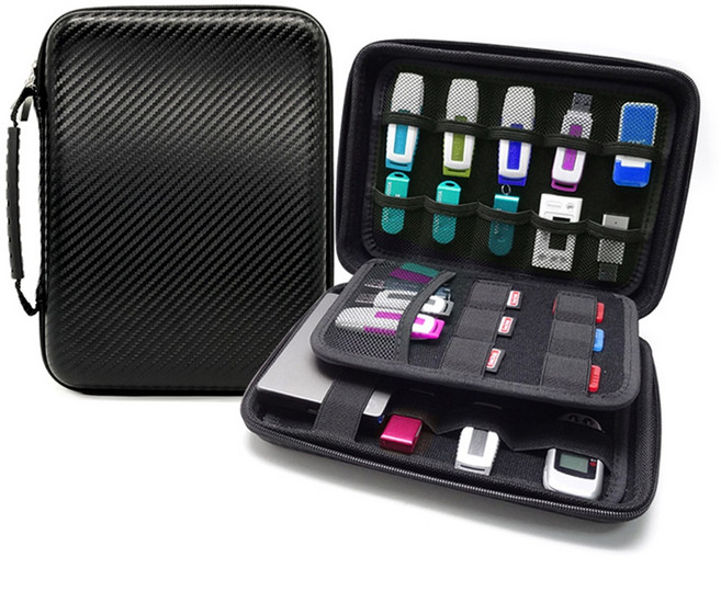 이뿜다오 EVA USB 메모리 SD카드 외장하드 보관함 파우치 휴대용 보관가방, 1개