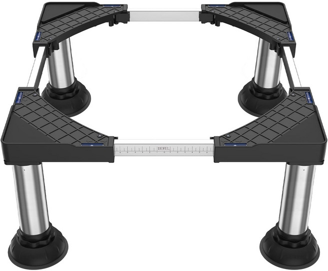 세탁기 냉장고 받침대 진동방지 소음감소 높이조절 대형흡착판 튼튼 이동편리 가전제품호환, 1개, J008-BK-JS-DJ