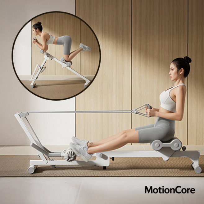 모션코어 로잉머신 가정용 접이식 로잉 로잉머신 가정용로잉머신 유산소 홈트 전신 운동기구, 모션그레이, CRS-3세대