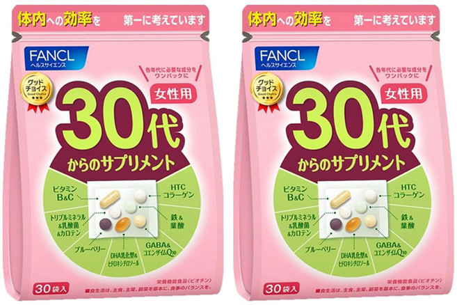 fancl 女性綜合維他命 30歲以上適用, 2個, 210顆